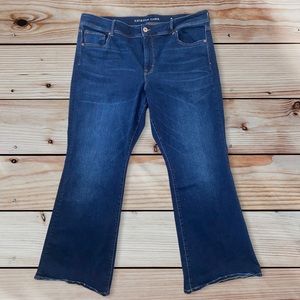American Eagle Outfitters Super Stretch Kick Boot Blue Jeans